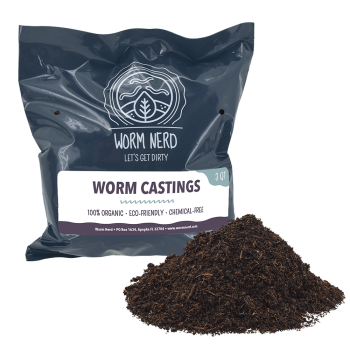Worm Castings - amazing fertilizer and soil aerator - 3 quarts per bag
