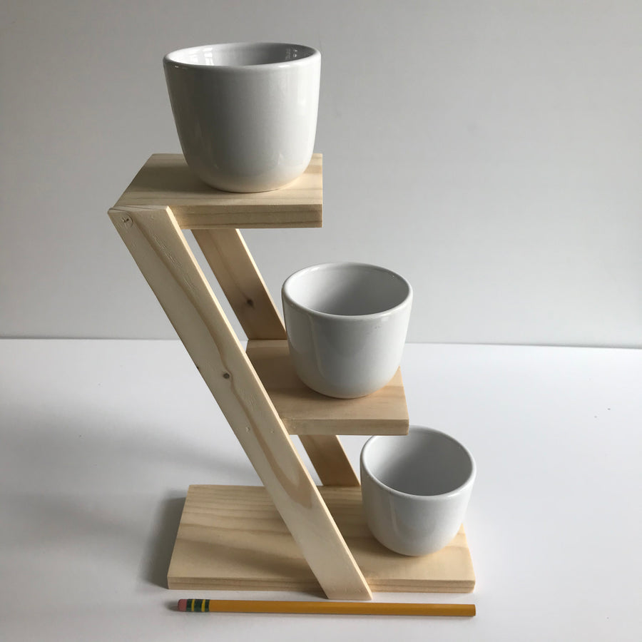 Handmade Three Plant Stand