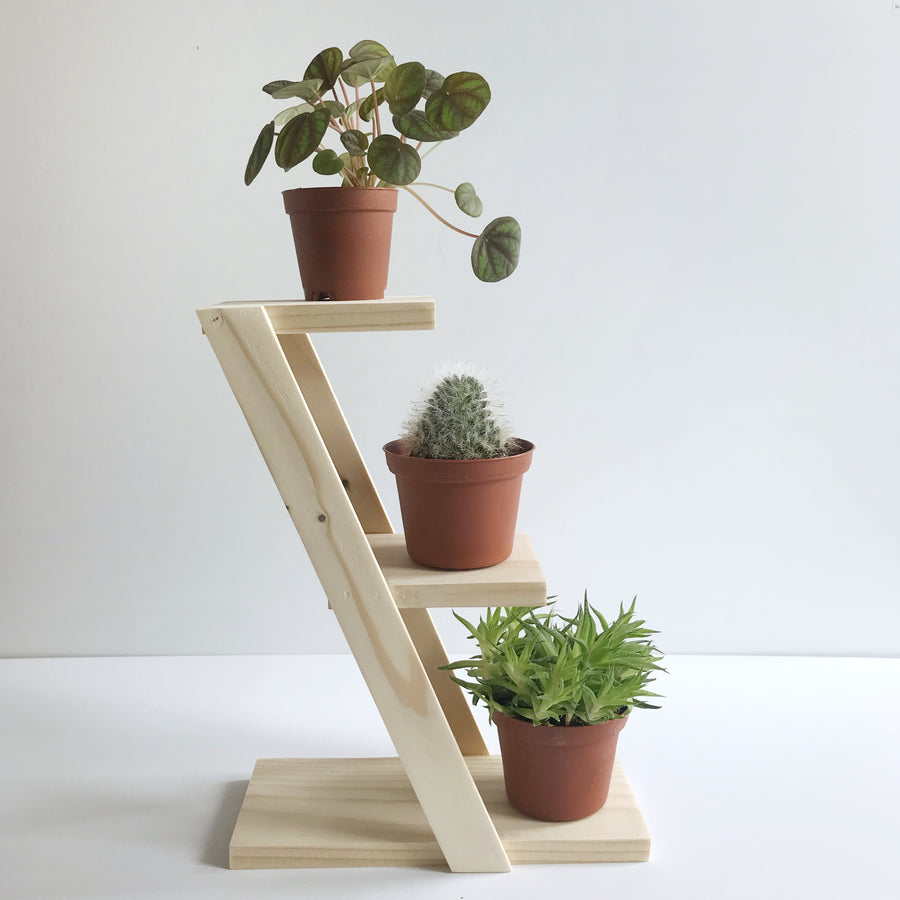 Handmade Three Plant Stand